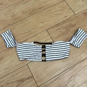 Beach Bunny Bandeau Top Striped
